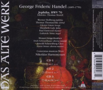Nikolaus Harnoncourt/Cmw: Händel: Jephtha [3CD]