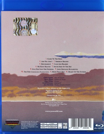Yes: Like It Is - Yes At The Mesa Arts Center [Blu-Ray]