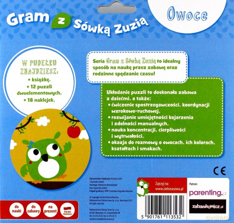 Gram z Sówką Zuzią. Owoce [KSIĄŻKA]