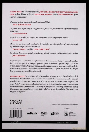 Kapitał w XXI wieku - Thomas Piketty (twarda) [KSIĄŻKA]