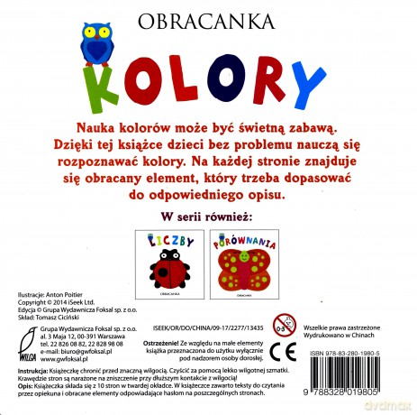 Kolory. Obracanka (twarda) [KSIĄŻKA]
