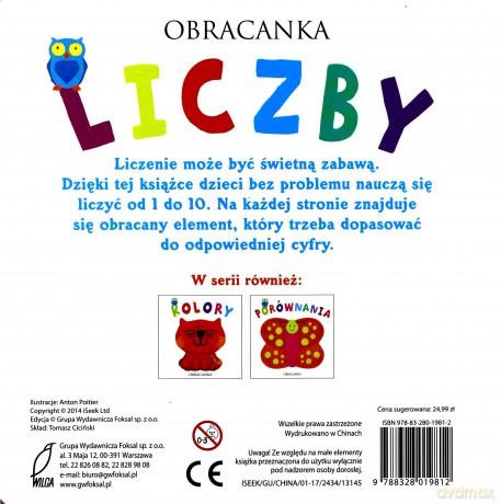 Liczby obracanka (twarda) [KSIĄŻKA]