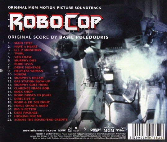 Robocop soundtrack (Basil Poledouris) [CD]