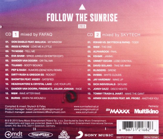 Follow The Sunrise 2015 [2CD]