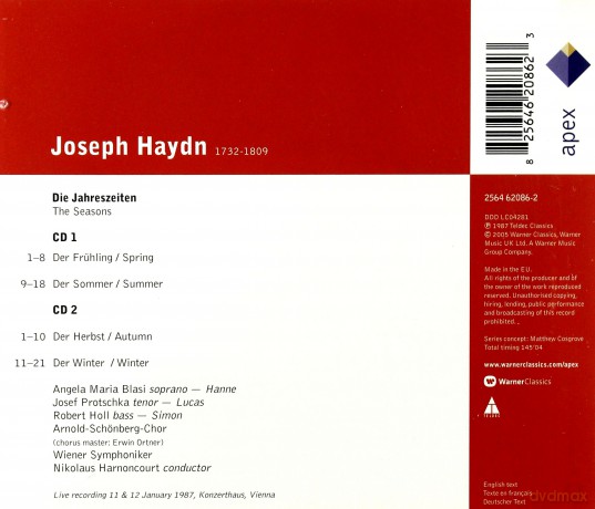 Nikolaus Harnoncourt: Haydn: Die Jahreszeiten [2CD]