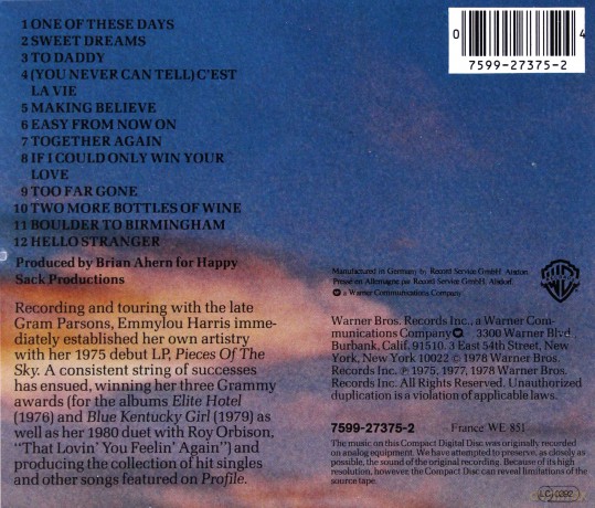 Emmylou Harris: Profile [CD]