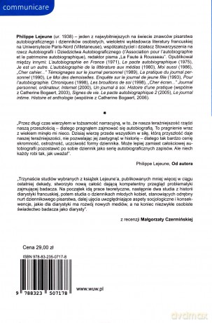 `Drogi zeszycie...`, `drogi ekranie...`. O dziennikach osobistych - Philippe Lejeune