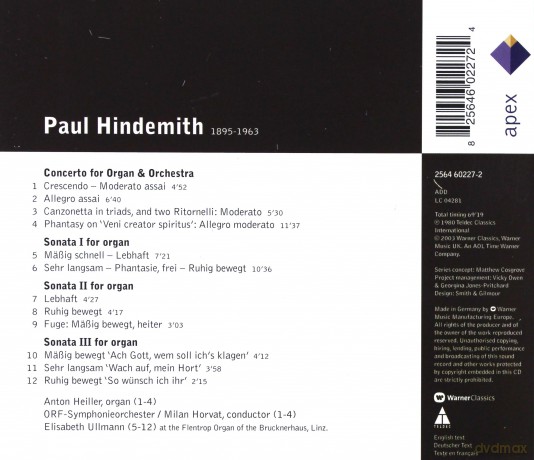 Heiller/Horvat/Orf Sinfonieorc: Hine: Orgel Konzert [CD]