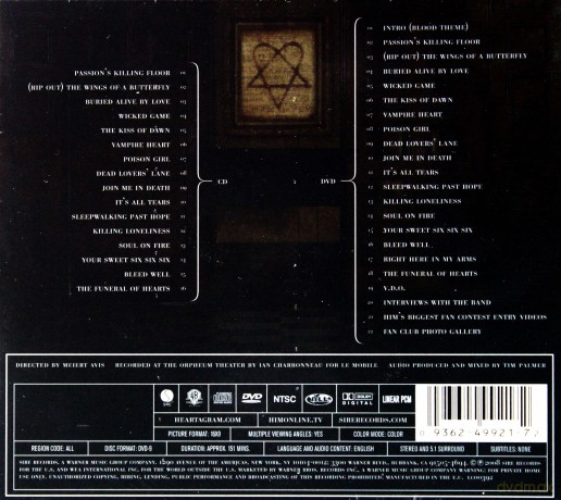 Him: Digital Versatile Doom Live at The Orpheum Theatre XXXV11 A.S (digipack) [2CD]