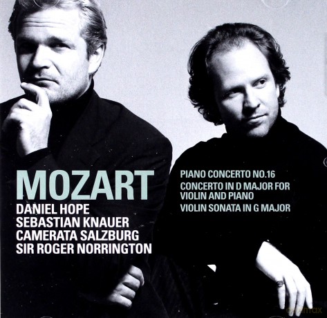Daniel Hope/Knauer,Sebastian: Mozart: Piano Concerto No 16/Concerto for Violin and Piano [CD]