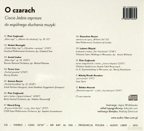 O czarach. Ciocia Jadzia zaprasza do wspólnego słuchania muzyki - Jadwiga Mackiewicz [AUDIOBOOK] [CD-MP3]