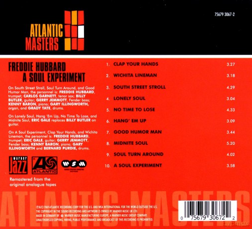 Freddie Hubbard: A Soul Experiment [CD]