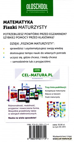Matematyka. Fiszki maturzysty. Oldschool - praca zbiorowa