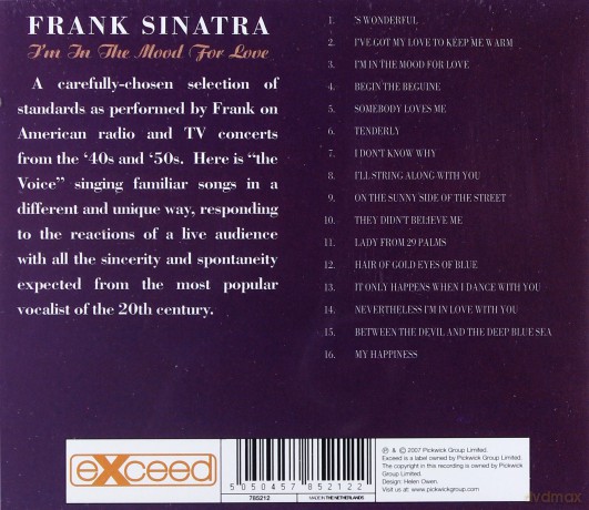Frank Sinatra: I`m In The Mood For Love [CD]