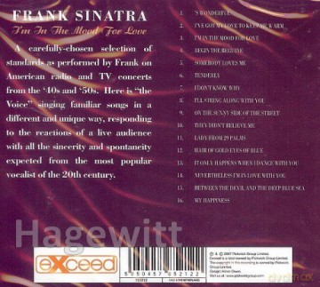 Frank Sinatra: I`m In The Mood For Love [CD]