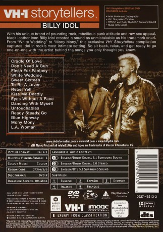 Billy Idol: VH1 Storytellers [DVD]
