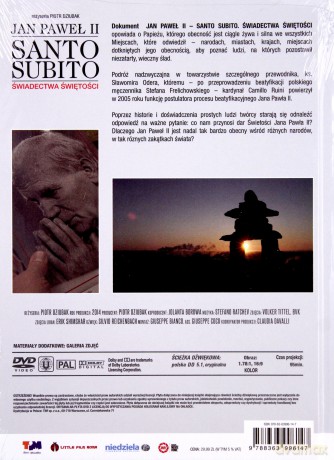 Jan Paweł II Santo Subito. Świadectwa świętości (booklet DVD)