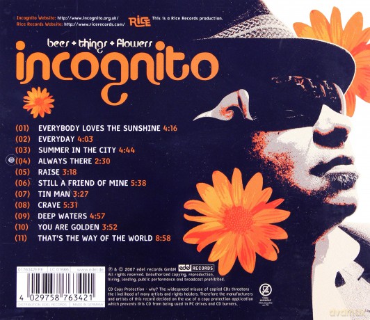 Incognito: Bees + Things + Flowers [CD]