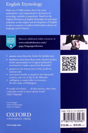Oxford Concise Dictionary of English Etymology - T. F. Hoad