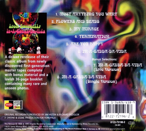 Iron Butterfly: In A Gadda Da Vida (3d-Cover) [CD]