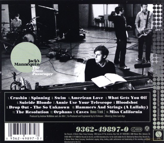 Jack's Mannequin: The Glass Passenger [CD]