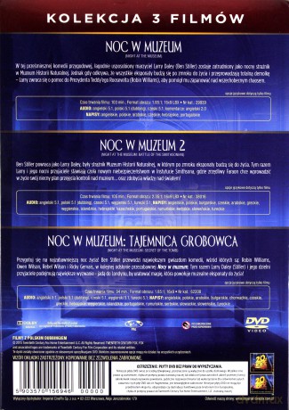 Noc w muzeum. Zestaw 3 filmów [3DVD]