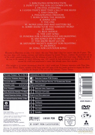 Elton John: Live In Barcelona [DVD]