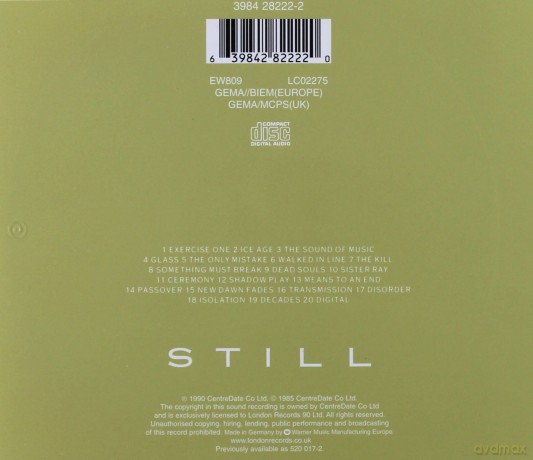 Joy Division: Still [CD]