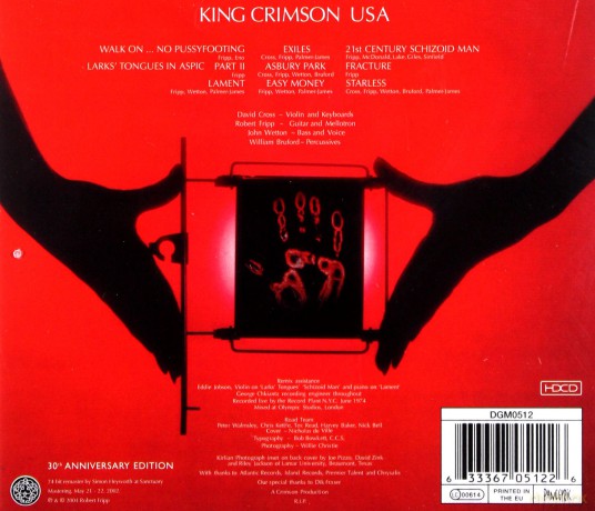 King Crimson: USA [CD]