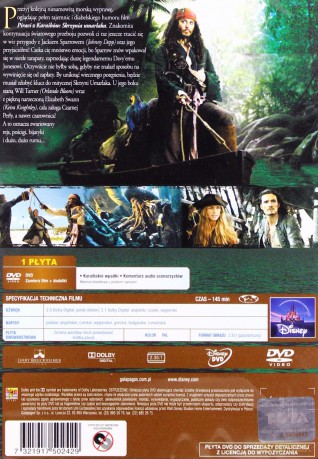 Piraci z Karaibów: Skrzynia umarlaka [DVD]