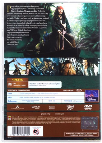 Piraci z Karaibów: Skrzynia umarlaka [DVD]
