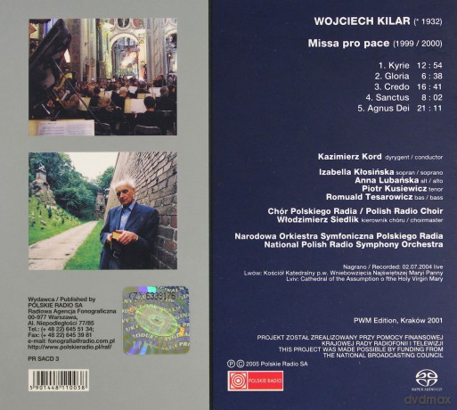 Wojciech Kilar: Missa Pro Pace (digipack) [SACD]