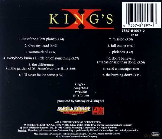 Kings X: Gretchen Goes To Nebraska [CD]
