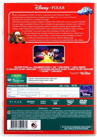 Auta (Disney Pixar) [DVD]