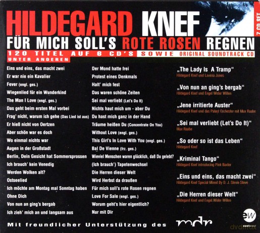 Hildegard Knef: Fur Mich Soll's Rote Rosen Regnen [7CD]