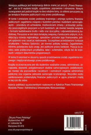 Prawo finansowe (Tom 1) [KSIĄŻKA]