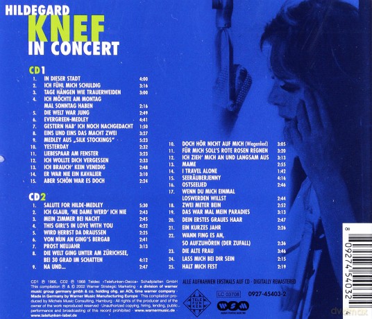 Hildegard Knef: In Concert [2CD]