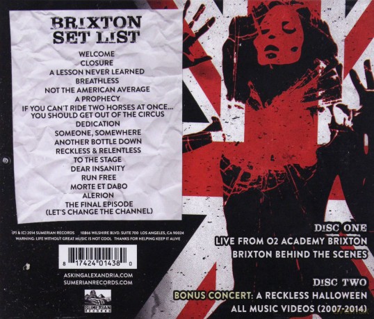 Asking Alexandria: Live From Brixton And Beyond [DVD]