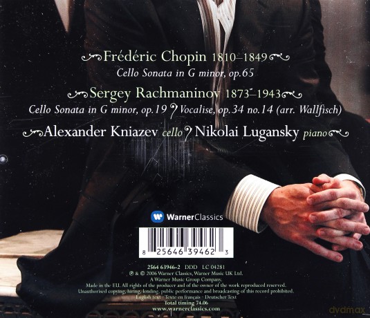 Alexander Kniazev/Nik Lugansky: Rachmaninov: Cello Sonaten [CD]