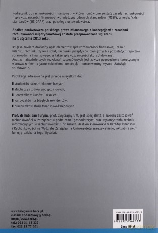 Rachunkowość finansowa - Jan Turyna [KSIĄŻKA]