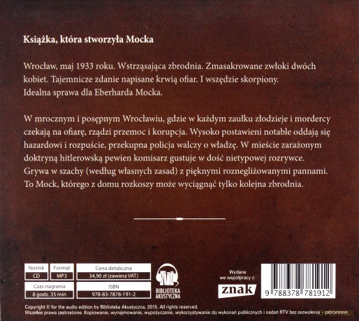 Śmierć w Breslau - Marek Krajewski [AUDIOBOOK] [CD-MP3]