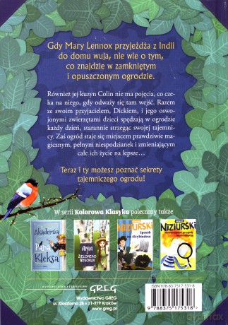 Tajemniczy ogród. Kolorowa klasyka - Frances Hodgson Burnett (twarda) [KSIĄŻKA]