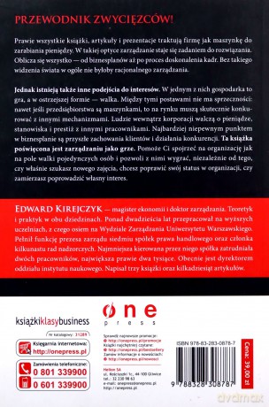 To tylko gra. Wiedza tajemna o zarządzaniu - Edward Kirejczyk [KSIĄŻKA]