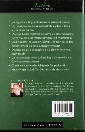 Trudne miejsca w Biblii - Jerzy Chmiel (twarda) [KSIĄŻKA]
