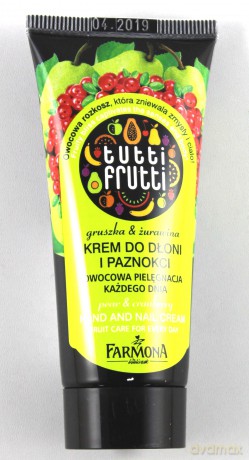 Farmona Mini Tutti Frutti Krem do rąk i paznokci gruszka & żurawina 30 ml