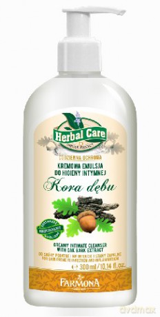 Farmona Herbal Kremowa ochronna emulsja do higieny intymnej kora dębu 300 ml