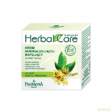 Farmona Herbal Krem normalizująco-matujący na dzień i noc z zieloną herbata