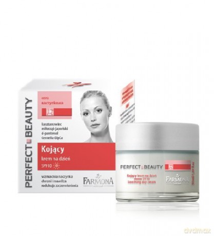 Farmona Perfect Beauty Cera naczynkowa, kojący krem na dzień SPF 10