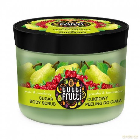 Farmona Tutti Frutti Peeling cukrowy do ciała gruszka & żurawina 300 g
