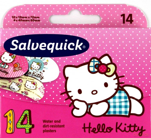 Plastry Salvequick dla dzieci Hello Kitty 12x14
